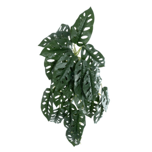GloboStar® GloboStar® Artificial Garden MONSTERA HANGING PLANT 20608 - Τεχνητό Διακοσμητικό Κρεμαστό Φυτό Μονστέρα Υ45cm