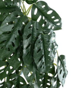 Alternative view of GloboStar® Artificial Garden MONSTERA HANGING PLANT 20608 - Τεχνητό Διακοσμητικό Κρεμαστό Φυτό Μονστέρα Υ45cm