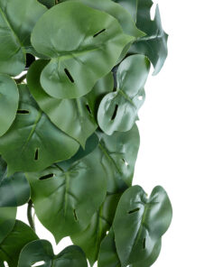 Alternative view of GloboStar® Artificial Garden MONSTERA HANGING PLANT 20613 - Τεχνητό Διακοσμητικό Κρεμαστό Φυτό Μονστέρα Υ45cm