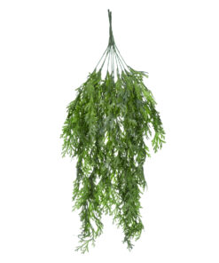 GloboStar® GloboStar® Artificial Garden THUJA HANGING BRANCH 20616 Τεχνητό Κρεμαστό Διακοσμητικό Κρεμαστό κλαδί Τούγιας Y82cm Σετ 2 τεμαχίων