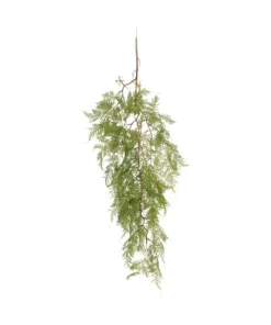 GloboStar® GloboStar® Artificial Garden HANGING FERN 20620 Τεχνητό Διακοσμητικό Κρεμαστό Φυτό Φτέρης Μ32 x Π14 x Υ96cm