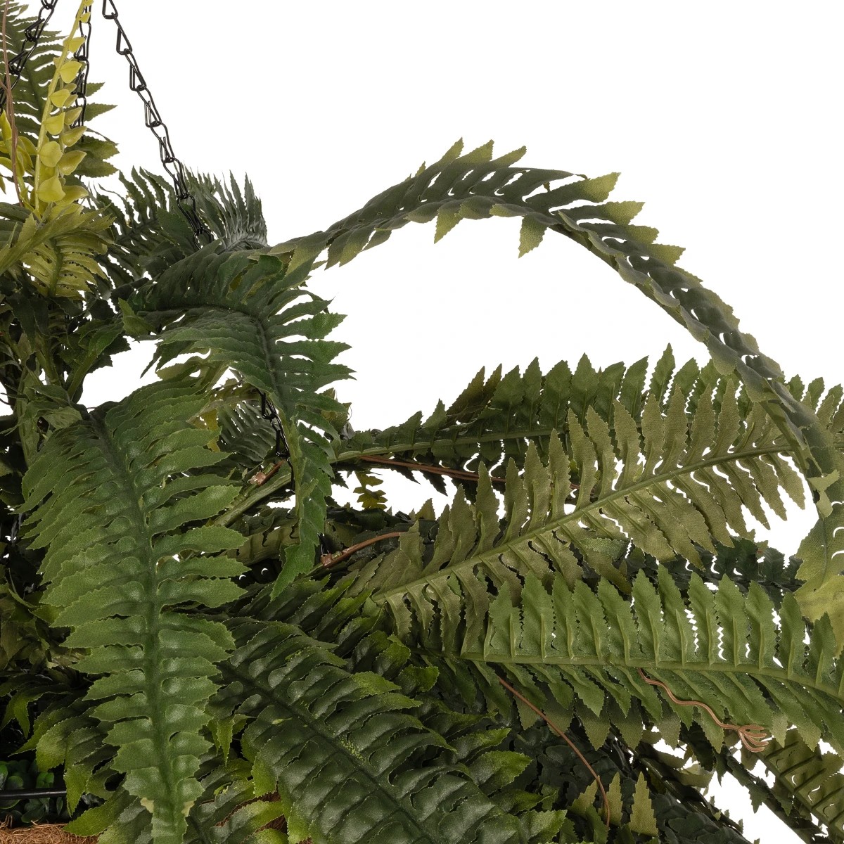 GloboStar® Artificial Garden FERN HANGING PLANT 20622 Τεχνητό Κρεμαστό Διακοσμητικό Φυτό Φτέρης Π90 x Μ90 x Y70cm 5 GloboStar® Artificial Garden FERN HANGING PLANT 20622 Τεχνητό Κρεμαστό Διακοσμητικό Φυτό Φτέρης Π90 x Μ90 x Y70cm - Image 4