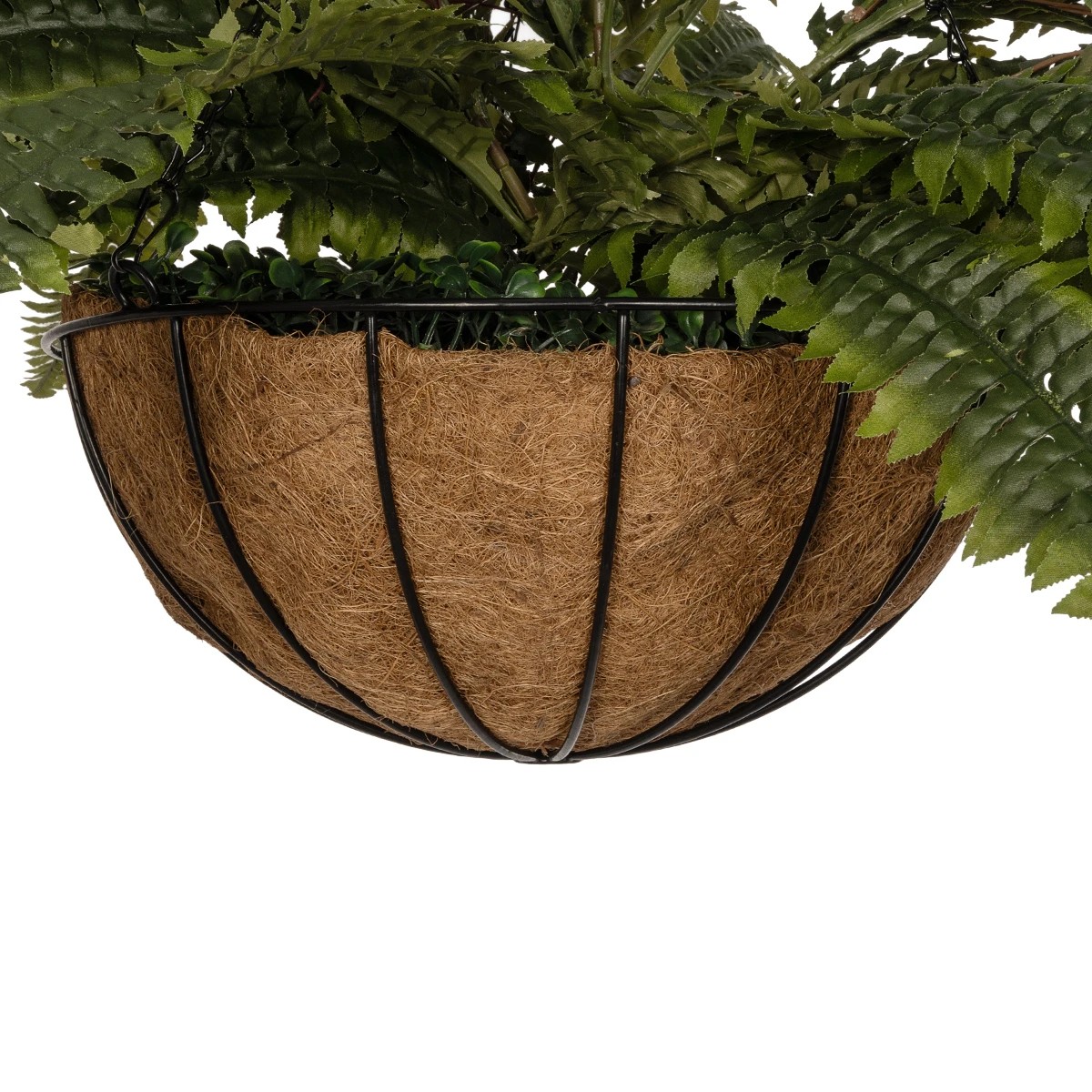 GloboStar® Artificial Garden FERN HANGING PLANT 20622 Τεχνητό Κρεμαστό Διακοσμητικό Φυτό Φτέρης Π90 x Μ90 x Y70cm 6 GloboStar® Artificial Garden FERN HANGING PLANT 20622 Τεχνητό Κρεμαστό Διακοσμητικό Φυτό Φτέρης Π90 x Μ90 x Y70cm - Image 5