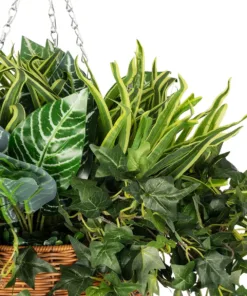GloboStar® Artificial Garden VARIOUS HANGING PLANT 20623 Τεχνητό Κρεμαστό Διακοσμητικό Φυτό Φτέρης Π60 x Μ60 x Y70cm 11 20623 5
