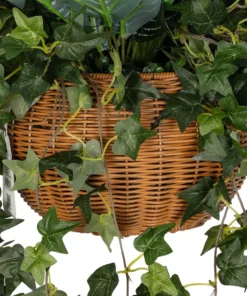 GloboStar® Artificial Garden VARIOUS HANGING PLANT 20623 Τεχνητό Κρεμαστό Διακοσμητικό Φυτό Φτέρης Π60 x Μ60 x Y70cm 12 20623 6