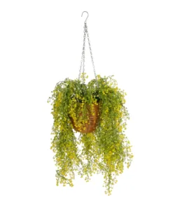 GloboStar® GloboStar® Artificial Garden GOLDEN BELL WILLOW HANGING PLANT 20626 Τεχνητό Κρεμαστό Διακοσμητικό Φυτό Κίτρινη Ιτιά Μ40 x Π40 x Y60cm