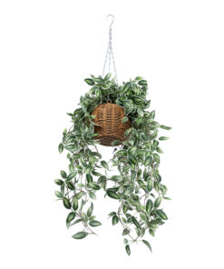 GloboStar® Artificial Garden GOLDEN BELL WILLOW HANGING PLANT 20627 Τεχνητό Κρεμαστό Διακοσμητικό Φυτό Ιτίας Y80cm 11 20627 4