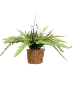 Alternative view of GloboStar® Artificial Garden FERN HANGING BOUQUET PLANT 20629 Τεχνητό Κρεμαστό Διακοσμητικό Φυτό Φτέρης  Y56cm