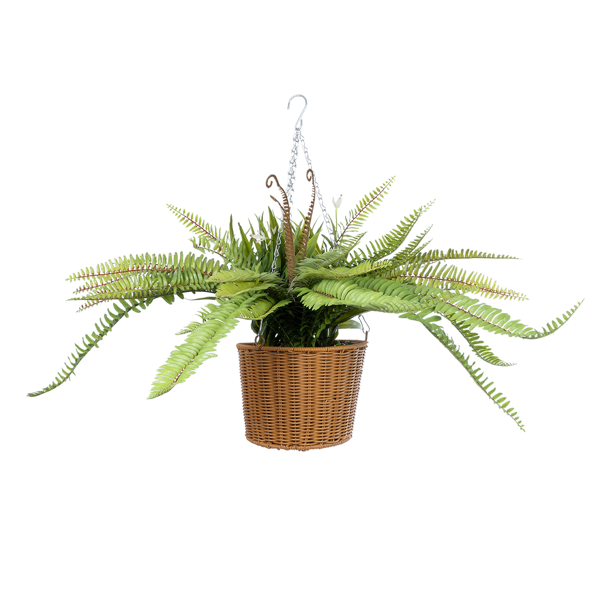 GloboStar® Artificial Garden FERN HANGING BOUQUET PLANT 20629 Τεχνητό Κρεμαστό Διακοσμητικό Φυτό Φτέρης Y56cm 4 GloboStar® Artificial Garden FERN HANGING BOUQUET PLANT 20629 Τεχνητό Κρεμαστό Διακοσμητικό Φυτό Φτέρης Y56cm - Image 2