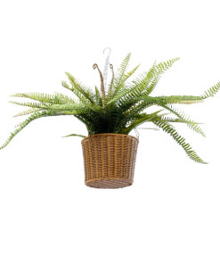 GloboStar® Artificial Garden FERN HANGING BOUQUET PLANT 20629 Τεχνητό Κρεμαστό Διακοσμητικό Φυτό Φτέρης Y56cm 11 20629 4