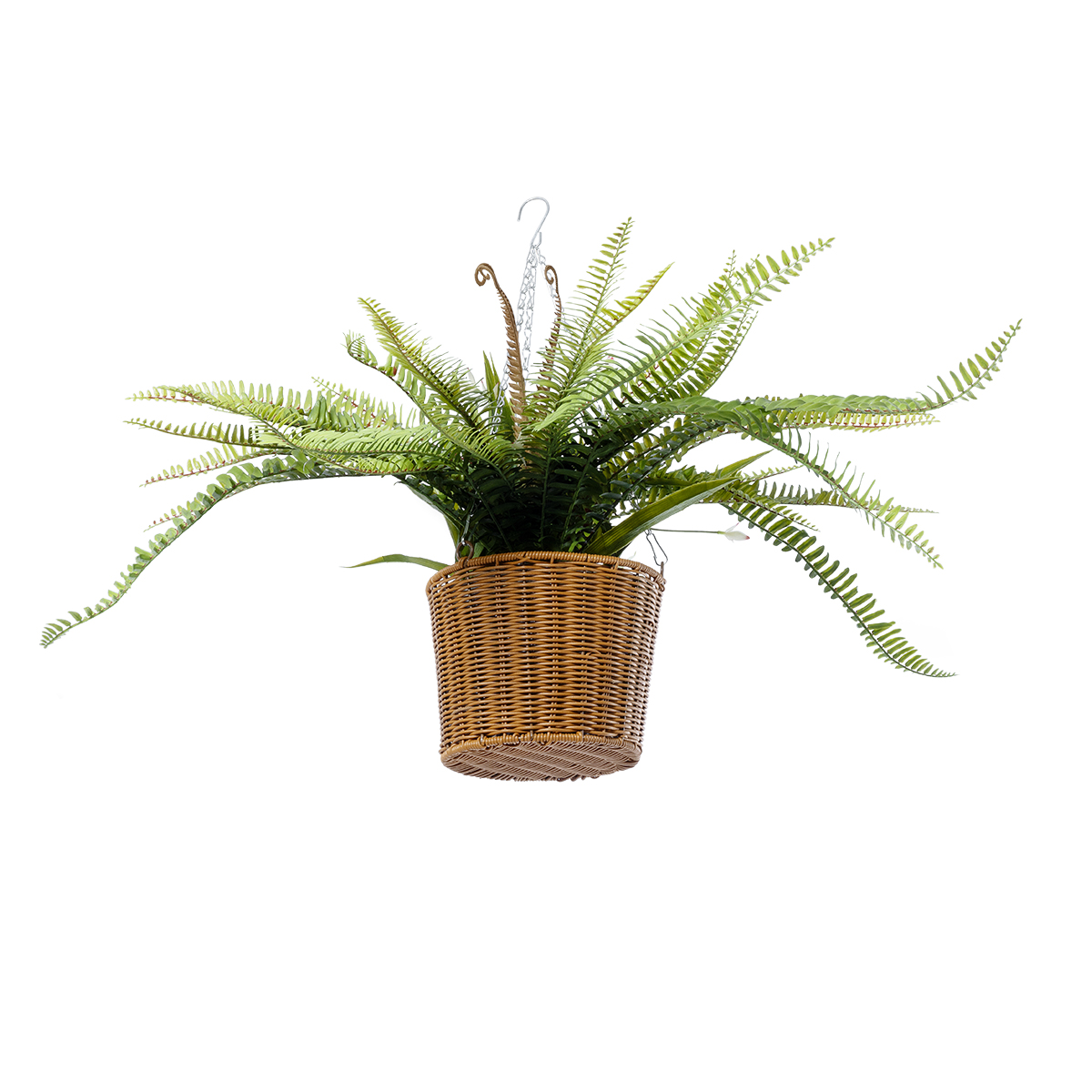 GloboStar® Artificial Garden FERN HANGING BOUQUET PLANT 20629 Τεχνητό Κρεμαστό Διακοσμητικό Φυτό Φτέρης Y56cm 5 GloboStar® Artificial Garden FERN HANGING BOUQUET PLANT 20629 Τεχνητό Κρεμαστό Διακοσμητικό Φυτό Φτέρης Y56cm - Image 3