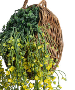 Alternative view of GloboStar® Artificial Garden GOLDEN BELL WILLOW 4 HANGING PLANT 20632 Κρεμαστό Τεχνητό Διακοσμητικό Φυτό Ιτίας  Y110cm