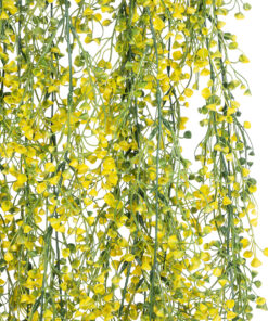 GloboStar® Artificial Garden GOLDEN BELL WILLOW 4 HANGING PLANT 20632 Κρεμαστό Τεχνητό Διακοσμητικό Φυτό Ιτίας Y110cm 9 20632 4