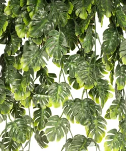 GloboStar® Artificial Garden MONSTERA HANGING PLANT 20633 Τεχνητό Κρεμαστό Διακοσμητικό Φυτό Φτέρης Π40 x Μ40 x Y88cm 8 20633 4