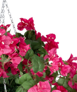 GloboStar® Artificial Garden RHODODENDRON HANGING PLANT 20634 Τεχνητό Κρεμαστό Διακοσμητικό Φυτό Τριανταφυλλιάς Y60cm 10 20634 4