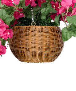 GloboStar® Artificial Garden RHODODENDRON HANGING PLANT 20634 Τεχνητό Κρεμαστό Διακοσμητικό Φυτό Τριανταφυλλιάς Y60cm 11 20634 5