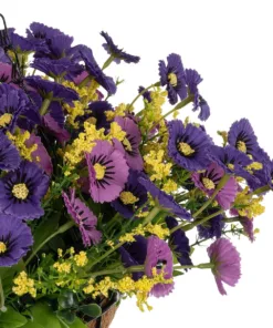 GloboStar® Artificial Garden GERBERA HANGING PLANT 20637 Τεχνητό Κρεμαστό Διακοσμητικό Φυτό Ζέρμπερας Μ40 x Π40 x Y46cm 11 20637 5