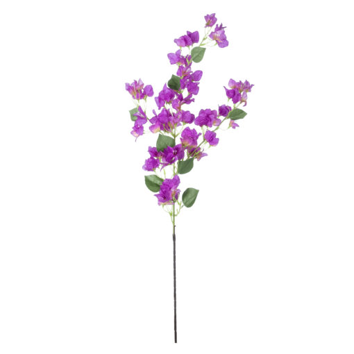 GloboStar® GloboStar® Artificial Garden BOUGAUVILLEA BRANCH 20650 Τεχνητό Διακοσμητικό Κλαδί Μπουκανβίλιας Μωβ Y115cm