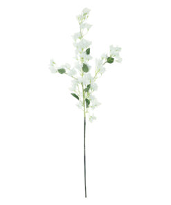 GloboStar® GloboStar® Artificial Garden BOUGAUVILLEA BRANCH 20651 Τεχνητό Διακοσμητικό Κλαδί Μπουκανβίλιας Λευκή Y115cm