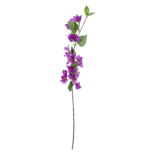 GloboStar® GloboStar® Artificial Garden BOUGAUVILLEA BRANCH 20654 Τεχνητό Διακοσμητικό Κλαδί Μπουκανβίλιας Μωβ Y80cm