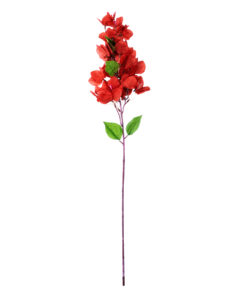 GloboStar® GloboStar® Artificial Garden BOUGAUVILLEA BRANCH 20662 Τεχνητό Διακοσμητικό Κλαδί Μπουκανβίλιας Κόκκινο Κεραμιδί Y80cm