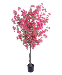GloboStar® GloboStar® Artificial Garden BOUGAUVILLEA 20665 Τεχνητό Διακοσμητικό Φυτό με Ανθη Μπουκανβίλιας Φουξ Υ180cm