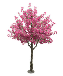 GloboStar® GloboStar® Artificial Garden BOUGAUVILLEA 20670 Τεχνητό Διακοσμητικό Δέντρο με Ανθη Μπουκανβίλιας Φουξ Υ250cm