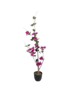 GloboStar® GloboStar® Artificial Garden BOUGAUVILLEA 20673 Τεχνητό Διακοσμητικό Φυτό με Ανθη Μπουκανβίλιας Φουξ Υ90cm