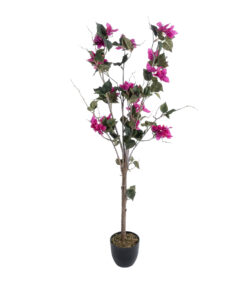 GloboStar® GloboStar® Artificial Garden BOUGAUVILLEA 20674 Τεχνητό Διακοσμητικό Φυτό με Ανθη Μπουκανβίλιας Φουξ Υ120cm