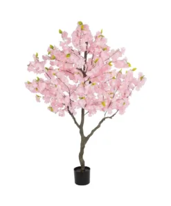 GloboStar® GloboStar® Artificial Garden PINK CHERRY BLOSSOM TREE 20677 Τεχνητό Διακοσμητικό Δέντρο Ροζ Άνθος Κερασιάς Υ160cm