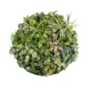 GloboStar® GloboStar® Artificial Garden VARIOUS PLANTS ROUND WALL DISC 20690 Τεχνητό Διακοσμητικό Στρογγυλό Πάνελ Φυλλωσιάς - Κάθετος Κήπος Μιξ Μ80 x Π80 x Υ20cm