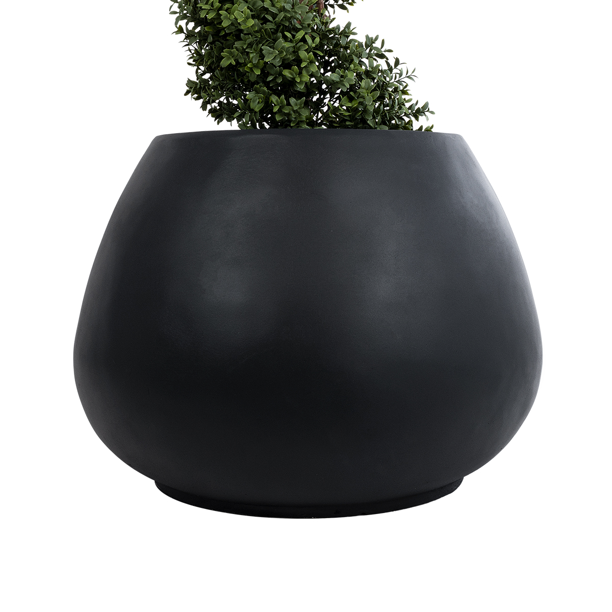 GloboStar® Artificial Garden COLOMBO 20695 Διακοσμητικό Πολυεστερικό Τσιμεντένιο Κασπώ Γλάστρα - Flower Pot Μαύρο Φ60 x Υ45cm 6 GloboStar® Artificial Garden COLOMBO 20695 Διακοσμητικό Πολυεστερικό Τσιμεντένιο Κασπώ Γλάστρα - Flower Pot Μαύρο Φ60 x Υ45cm - Image 4