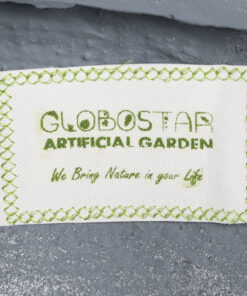 GloboStar® Artificial Garden BALTIMORE 20697 Διακοσμητικό Πολυεστερικό Τσιμεντένιο Κασπώ Γλάστρα - Flower Pot Γκρι Φ61 x Υ30cm 19 20697 9