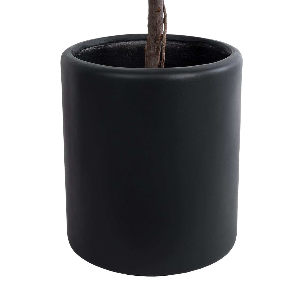 GloboStar® Artificial Garden PUEBLA 20698 Διακοσμητικό Πολυεστερικό Τσιμεντένιο Κασπώ Γλάστρα - Flower Pot Μαύρο Φ41 x Υ46cm 4 GloboStar® Artificial Garden PUEBLA 20698 Διακοσμητικό Πολυεστερικό Τσιμεντένιο Κασπώ Γλάστρα - Flower Pot Μαύρο Φ41 x Υ46cm - Image 2