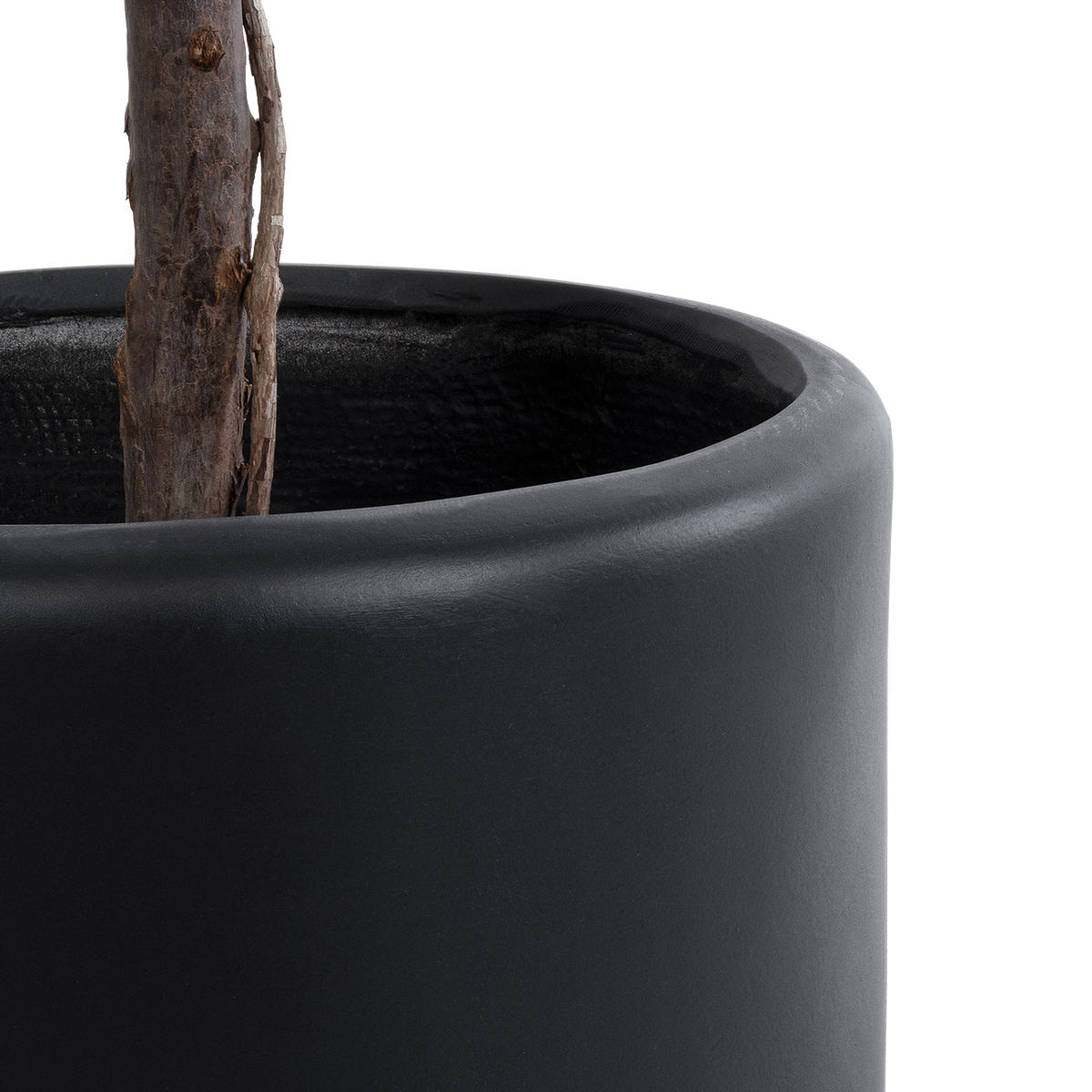 GloboStar® Artificial Garden PUEBLA 20698 Διακοσμητικό Πολυεστερικό Τσιμεντένιο Κασπώ Γλάστρα - Flower Pot Μαύρο Φ41 x Υ46cm 8 GloboStar® Artificial Garden PUEBLA 20698 Διακοσμητικό Πολυεστερικό Τσιμεντένιο Κασπώ Γλάστρα - Flower Pot Μαύρο Φ41 x Υ46cm - Image 6