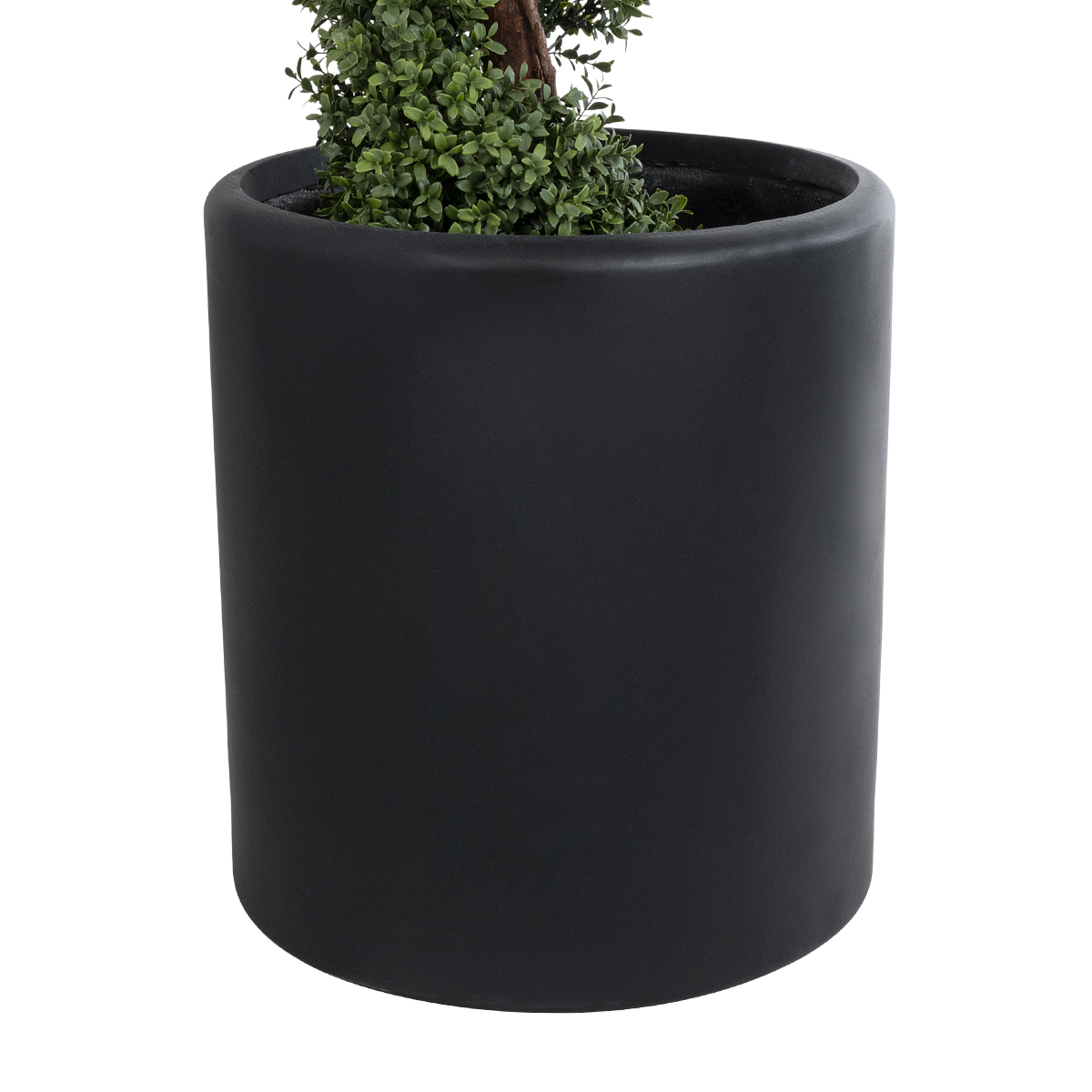 GloboStar® Artificial Garden PUEBLA 20699 Διακοσμητικό Πολυεστερικό Τσιμεντένιο Κασπώ Γλάστρα - Flower Pot Μαύρο Φ51 x Υ56cm 4 GloboStar® Artificial Garden PUEBLA 20699 Διακοσμητικό Πολυεστερικό Τσιμεντένιο Κασπώ Γλάστρα - Flower Pot Μαύρο Φ51 x Υ56cm - Image 2