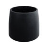 GloboStar® GloboStar® Artificial Garden TIJUANA 20703 Διακοσμητικό Πολυεστερικό Τσιμεντένιο Κασπώ Γλάστρα - Flower Pot Μαύρο Φ65 x Υ65cm