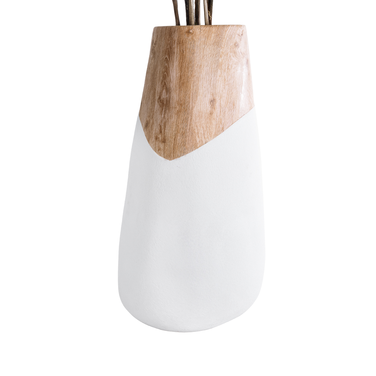 GloboStar® Artificial Garden PANDORA 20707 Επιδαπέδιο Πολυεστερικό Τσιμεντένιο Κασπώ Γλάστρα - Flower Pot Λευκό με Καφέ Μ49 x Π45 x Υ90cm 7 GloboStar® Artificial Garden PANDORA 20707 Επιδαπέδιο Πολυεστερικό Τσιμεντένιο Κασπώ Γλάστρα - Flower Pot Λευκό με Καφέ Μ49 x Π45 x Υ90cm - Image 5