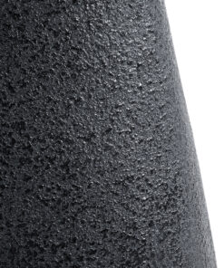 GloboStar® Artificial Garden CHLOE 20709 Επιδαπέδιο Πολυεστερικό Τσιμεντένιο Κασπώ Γλάστρα - Flower Pot Μαύρο Μ45 x Π49 x Υ90cm 18 20709 8