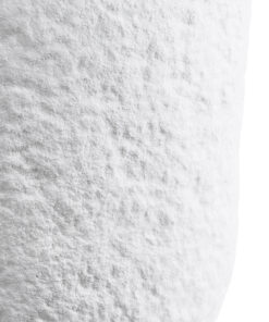 GloboStar® Artificial Garden MALVEN 20710 Επιδαπέδιο Πολυεστερικό Τσιμεντένιο Κασπώ Γλάστρα - Flower Pot Λευκό Φ31 x Υ28cm 19 20710 8