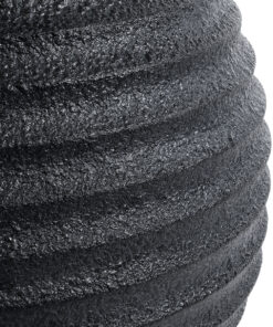 GloboStar® Artificial Garden ILAEIRA 20713 Επιδαπέδιο Πολυεστερικό Τσιμεντένιο Κασπώ Γλάστρα - Flower Pot Μαύρο Φ58 x Υ53cm 19 20713 8