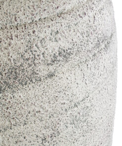 GloboStar® Artificial Garden IRISH 20720 Επιδαπέδιο Πολυεστερικό Τσιμεντένιο Κασπώ Γλάστρα - Flower Pot Μπεζ με Γκρι Φ55 x Υ120cm 18 20720 08