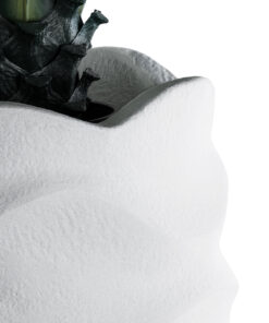 GloboStar® Artificial Garden PORTOFINO 20729 Επιδαπέδιο Πολυεστερικό Τσιμεντένιο Κασπώ Γλάστρα - Flower Pot Λευκό Φ50 x Υ110cm 15 20729 07