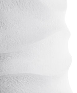 GloboStar® Artificial Garden PORTOFINO 20729 Επιδαπέδιο Πολυεστερικό Τσιμεντένιο Κασπώ Γλάστρα - Flower Pot Λευκό Φ50 x Υ110cm 16 20729 08