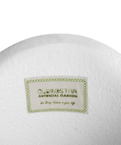 GloboStar® Artificial Garden PORTOFINO 20729 Επιδαπέδιο Πολυεστερικό Τσιμεντένιο Κασπώ Γλάστρα - Flower Pot Λευκό Φ50 x Υ110cm 17 20729 9