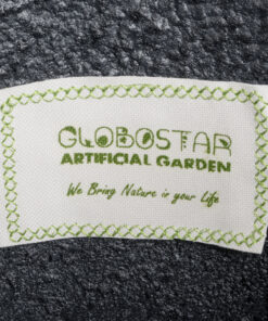 GloboStar® Artificial Garden MATERA 20733 Επιδαπέδιο Πολυεστερικό Τσιμεντένιο Κασπώ Γλάστρα - Flower Pot Μαύρο Φ42 x Υ120cm 19 20733 9