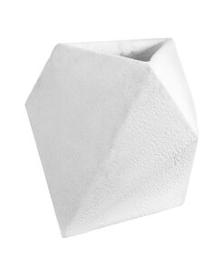 GloboStar® GloboStar® Artificial Garden ALBEROBELLO 20737 Επιδαπέδιο Πολυεστερικό Τσιμεντένιο Κασπώ Γλάστρα - Flower Pot Λευκό Μ50 x Π30 x Υ50cm