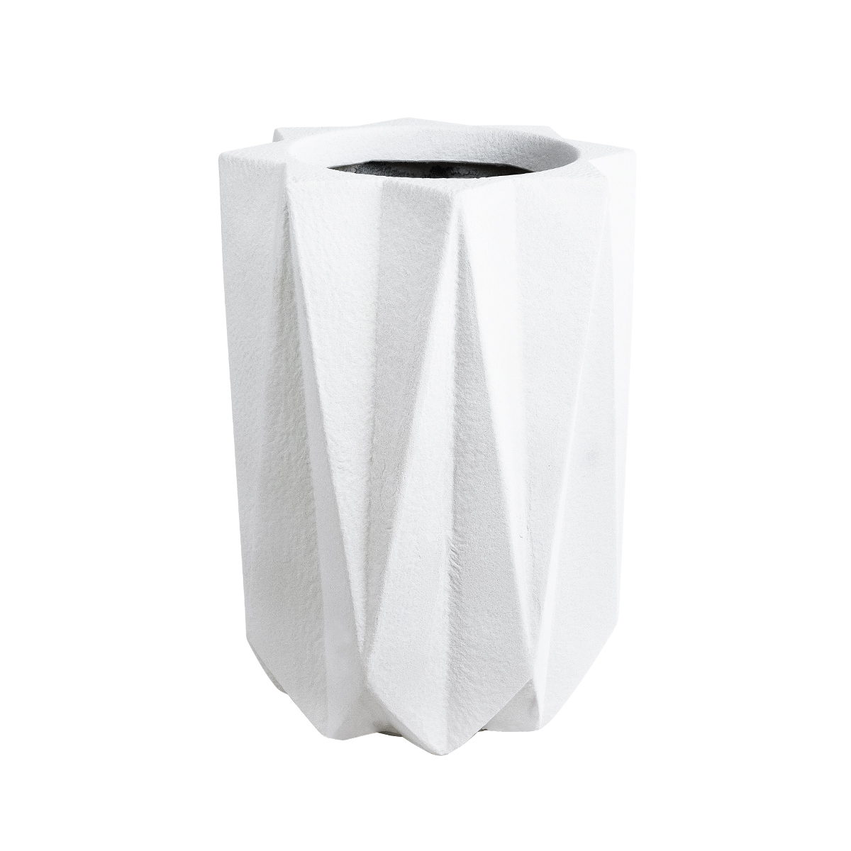 GloboStar® Artificial Garden PADOVA 20740 Επιδαπέδιο Πολυεστερικό Τσιμεντένιο Κασπώ Γλάστρα - Flower Pot Λευκό Φ46 x Υ67cm 3 GloboStar® GloboStar® Artificial Garden PADOVA 20740 Επιδαπέδιο Πολυεστερικό Τσιμεντένιο Κασπώ Γλάστρα - Flower Pot Λευκό Φ46 x Υ67cm