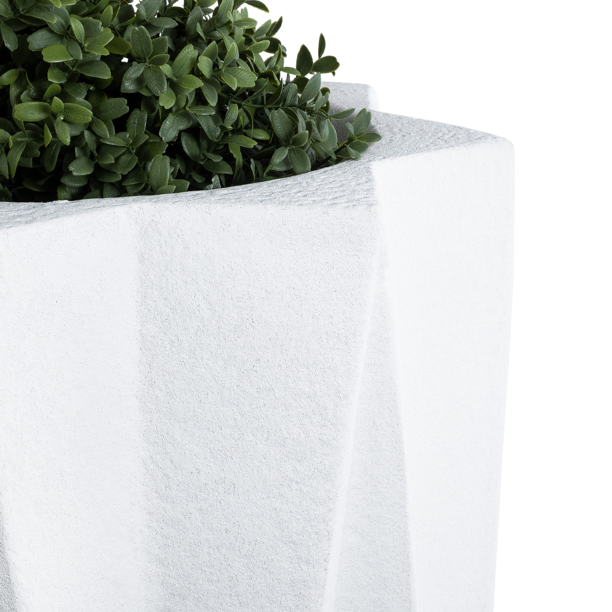 GloboStar® Artificial Garden PADOVA 20740 Επιδαπέδιο Πολυεστερικό Τσιμεντένιο Κασπώ Γλάστρα - Flower Pot Λευκό Φ46 x Υ67cm 8 GloboStar® Artificial Garden PADOVA 20740 Επιδαπέδιο Πολυεστερικό Τσιμεντένιο Κασπώ Γλάστρα - Flower Pot Λευκό Φ46 x Υ67cm - Image 6