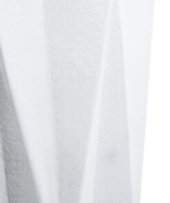 GloboStar® Artificial Garden PADOVA 20740 Επιδαπέδιο Πολυεστερικό Τσιμεντένιο Κασπώ Γλάστρα - Flower Pot Λευκό Φ46 x Υ67cm 18 20740 08